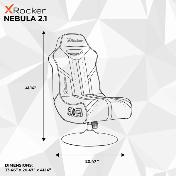 X rocker 2025 gaming chair dimensions